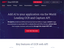 Tablet Screenshot of ocrsdk.com